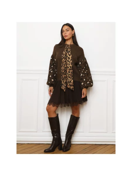 Pulover La Modeuse maro