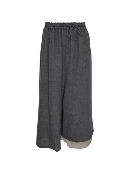 Pantaloni Y's cu cordon gri