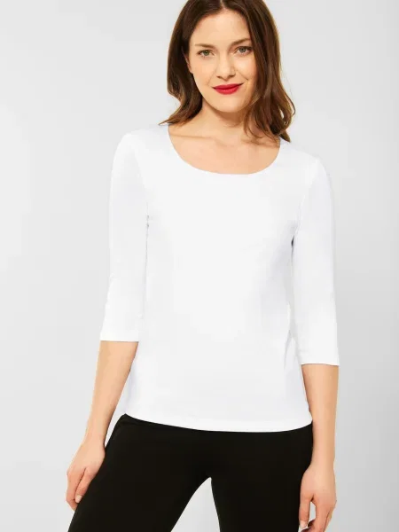 STREET ONE Tricou alb murdar