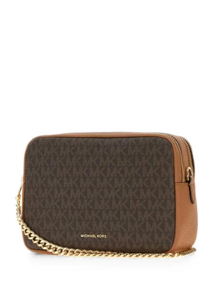 Geanta crossbody Michael Michael Kors cu autograf maro