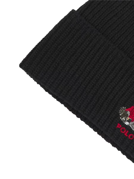 Căciulă Polo Ralph Lauren tricotate cu autograf chunky gri