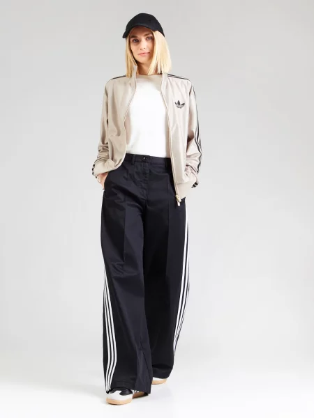 ADIDAS ORIGINALS Tepláková bunda FB kaki čierna