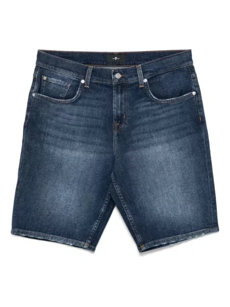 Pantaloni scurți din denim 7 For All Mankind albastru