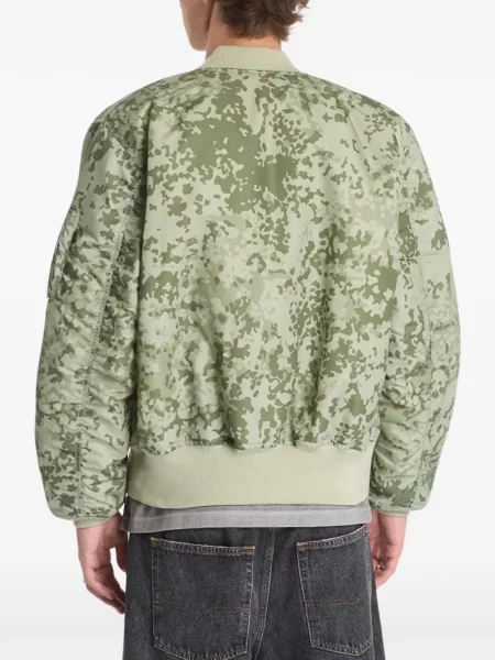 Reversibil geacă bomber Alpha Industries cu imagine verde