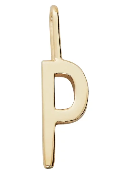 Позлатена сребърна висулка Design Letters