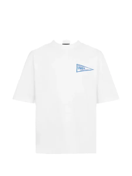 Tricou Dsquared2 cu decolteu rotund alb