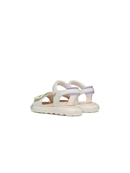 Otroški sandali Geox SANDAL PUFFYPOP bela