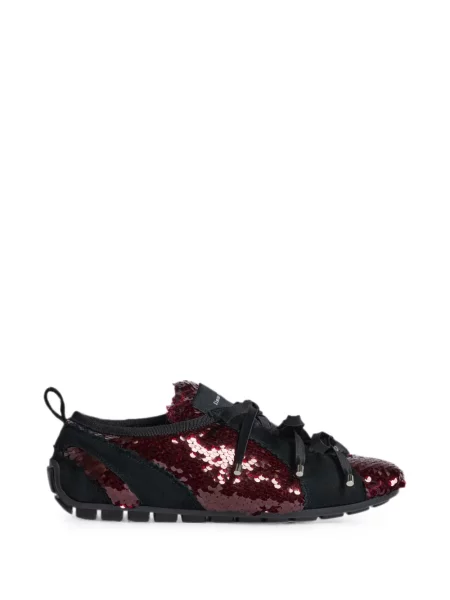 Sneakerși Simone Rocha cu paiete roșu