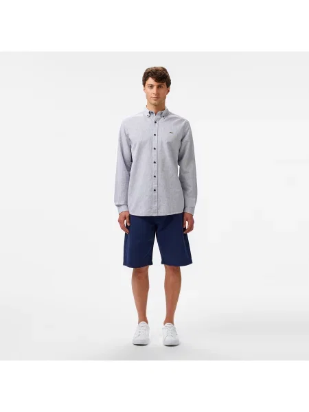 Lacoste Koszula Button-Down Regular Fit granatowa
