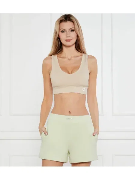 Top Calvin Klein Jeans Washed Woven Label Top Beige S bej