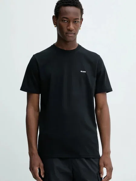 Тениска Hollister Co. с изчистен дизайн черно