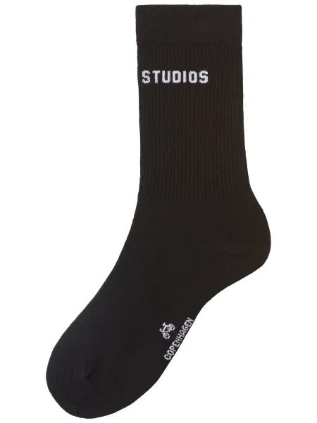 Copenhagen Studios Șosete sport negru alb