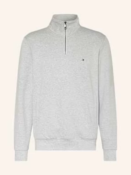 Tommy Hilfiger Bluza Dresowa Typu Troyer grau szara