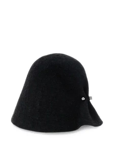 Căciulă Jacquemus de lână asimetrică negru