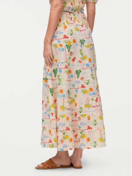 Vero Moda Maksi sijonas Elena Šviesiai smėlinė