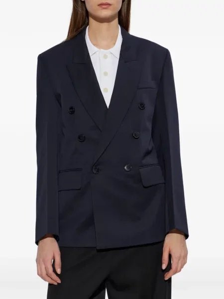 Dvouřadé sako Victoria Beckham modré