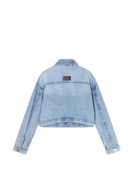 Decupat geacă de blugi Armani Exchange albastru