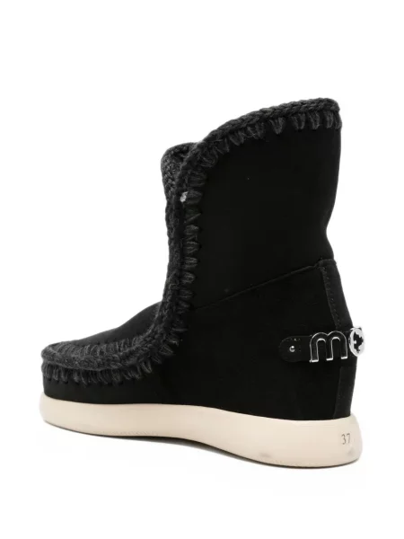 Cizme scurte Mou din piele de căprioară negru