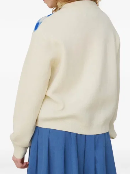 Cardigan Mii din jacard albastru