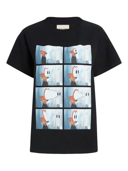 Koszulka Khaite z nadrukiem czarna