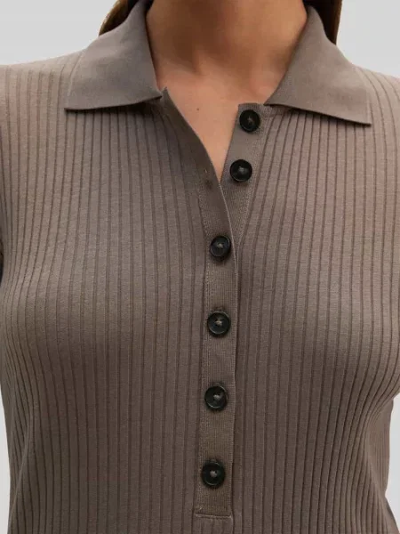 Sweter o kroju slim fit z mieszanki bawełny i modalu Marc O'polo