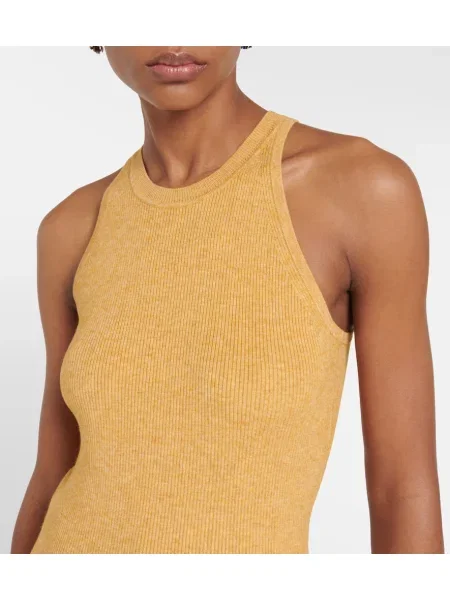 Top Isabel Marant tricotate galben