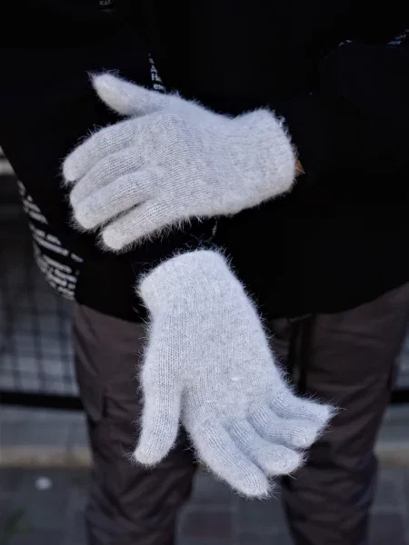 Перчатки Without серые