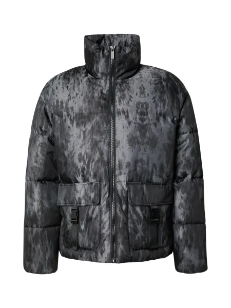 Karl Lagerfeld Prehodna jakna siva / antracit črna