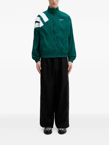 Pantaloni Adidas tricotate cu autograf alergare albastru