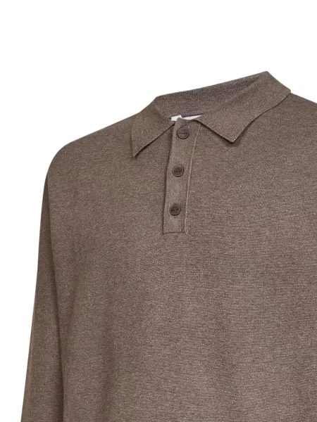 Lung tricou polo Hevo maro