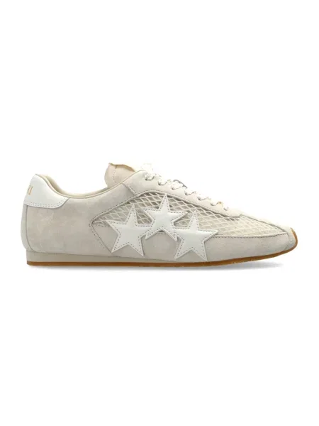 Sneakersy Amiri skórzane bez obcasa beżowe