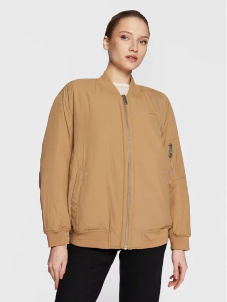 Calvin Klein Prechodná bunda ťavej srsti hnedá