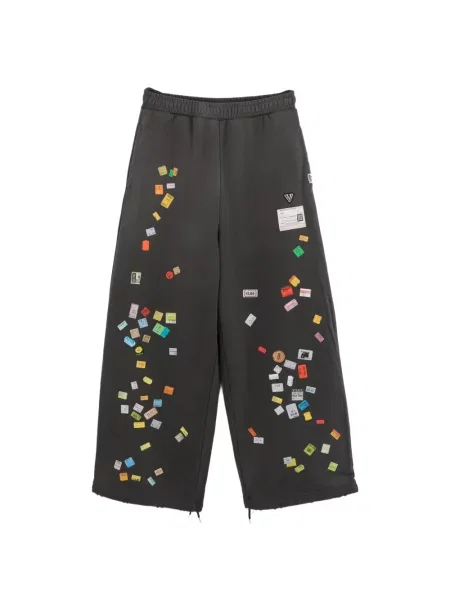 Pantaloni Maison Mihara Yasuhiro cu imagine negru