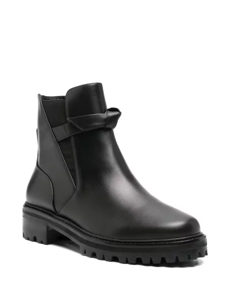 Cizme scurte Alexandre Birman cu bretele negru