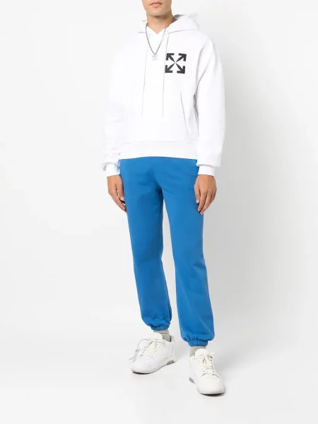 Raštuotas džemperis su gobtuvu Off-white