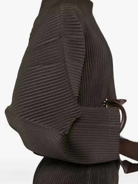 Плисирана тениска Homme Plissé Issey Miyake кафяво