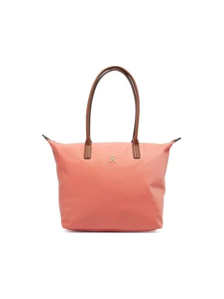 Tommy Hilfiger Geantă Popette Tote Coral roșu
