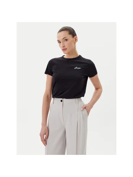 BOSS Póló Slim Fit fekete