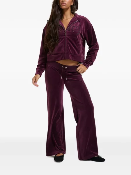 Decupat hanorac cu glugă Juicy Couture violet