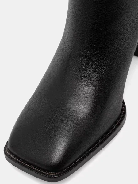 Кожаные сапоги Answear.lab черные