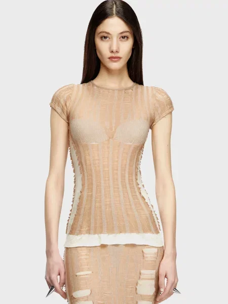 Футболка Diesel бежева