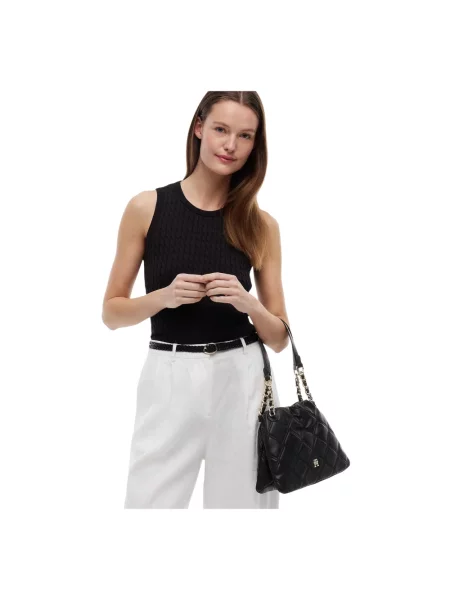 Tommy Hilfiger torebka z imitacji skóry czarna