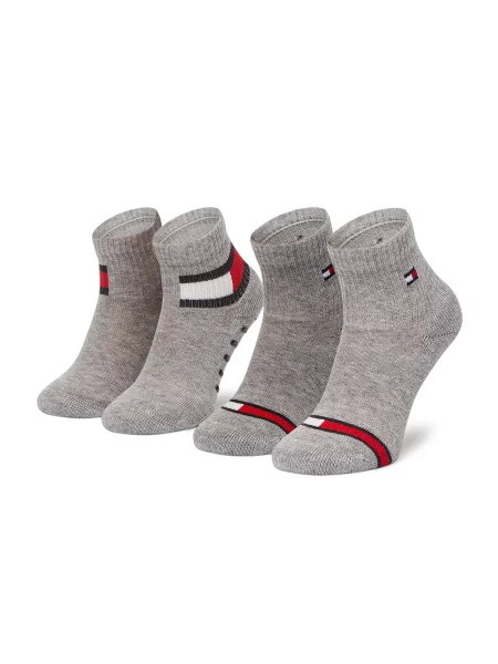 Tommy Hilfiger Dolge nogavice siva