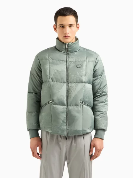 Armani Exchange Пуховик зелений
