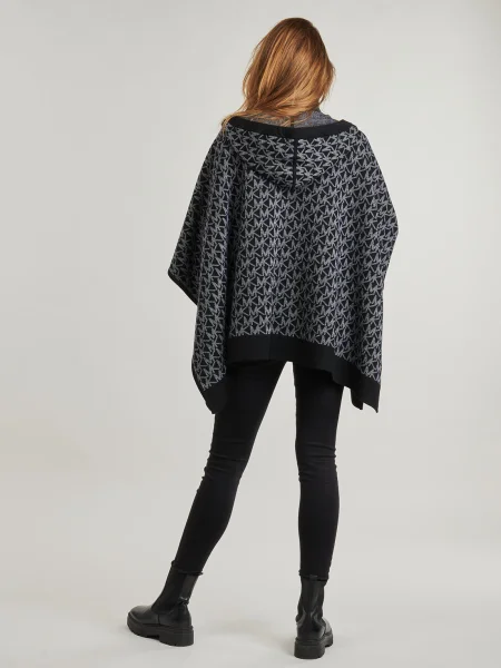 Michael Kors De lână poncho | Oversize fit gri