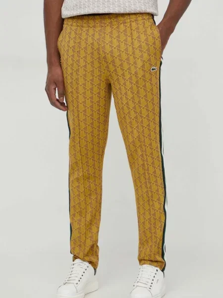 Lacoste pantaloni de trening maro modelator negru