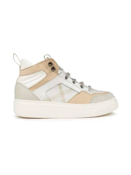 Sneakersy Munich skórzane beżowe
