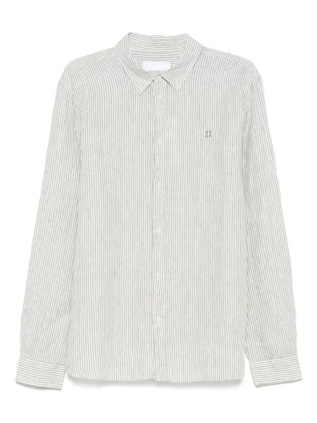 Pruhovaná košile Les Deux zelená