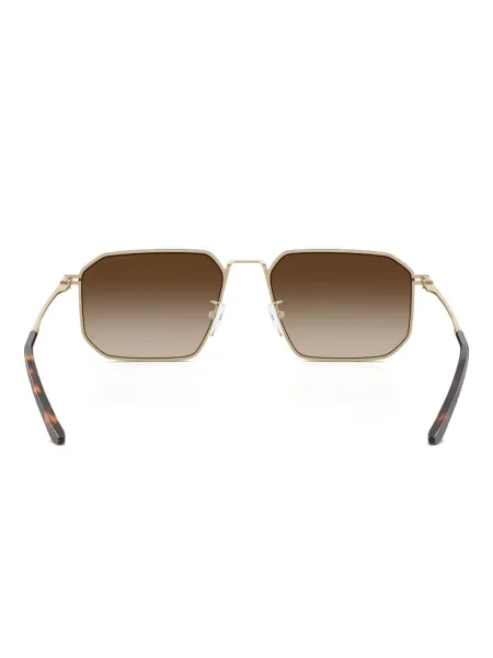 Ochelari de soare Emporio Armani cu imprimeu geometric maro