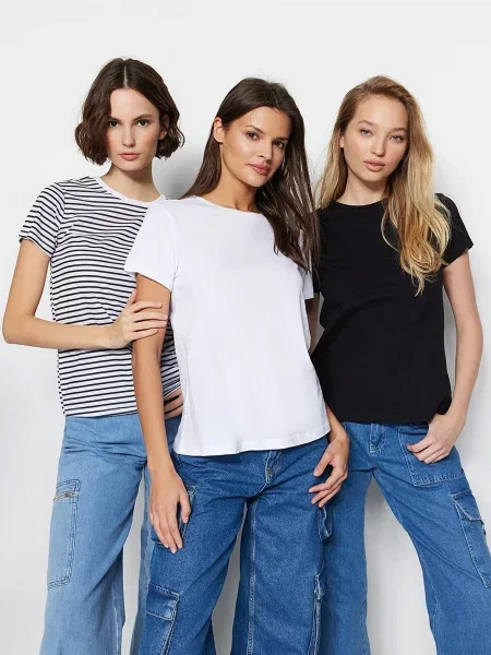 Trendyol Набір футболок білий